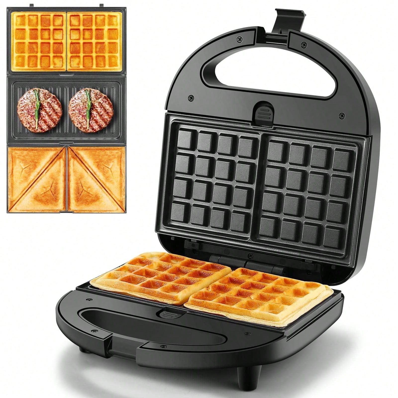 Sandwich Press Panini - Máquina para hacer sándwiches y gofres