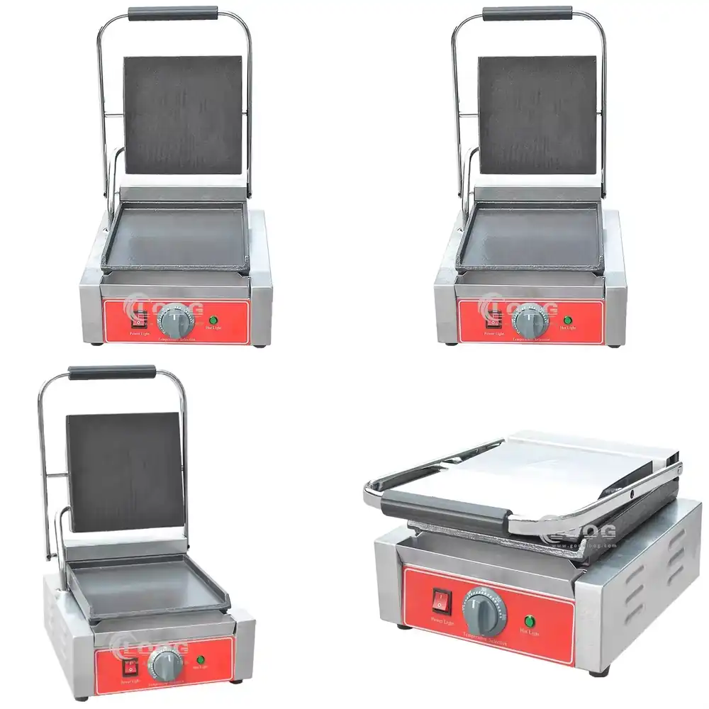 Sandwich Press Panini - Prensa para Panini Comercial, Parrilla de