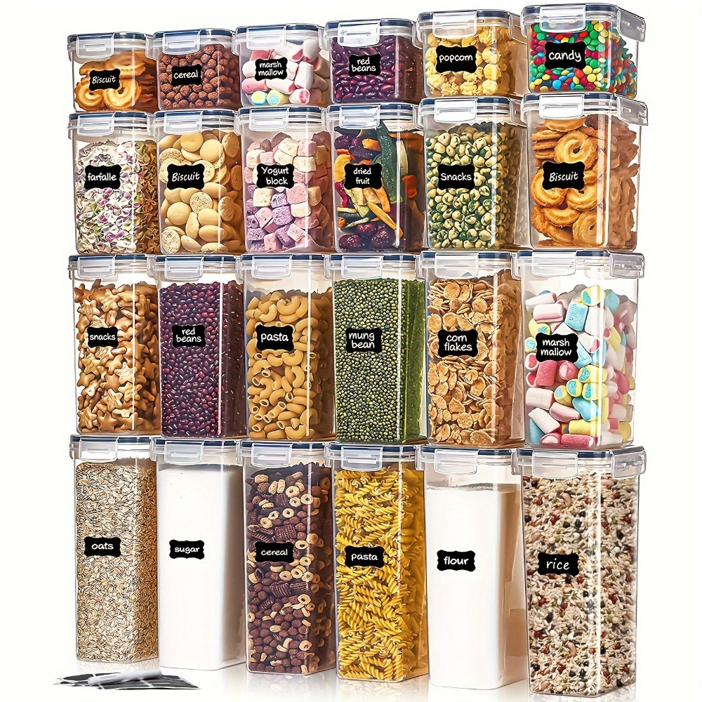 Commercial Kitchen Organiser - 24 Recipientes para Almacenamiento de Alimentos,