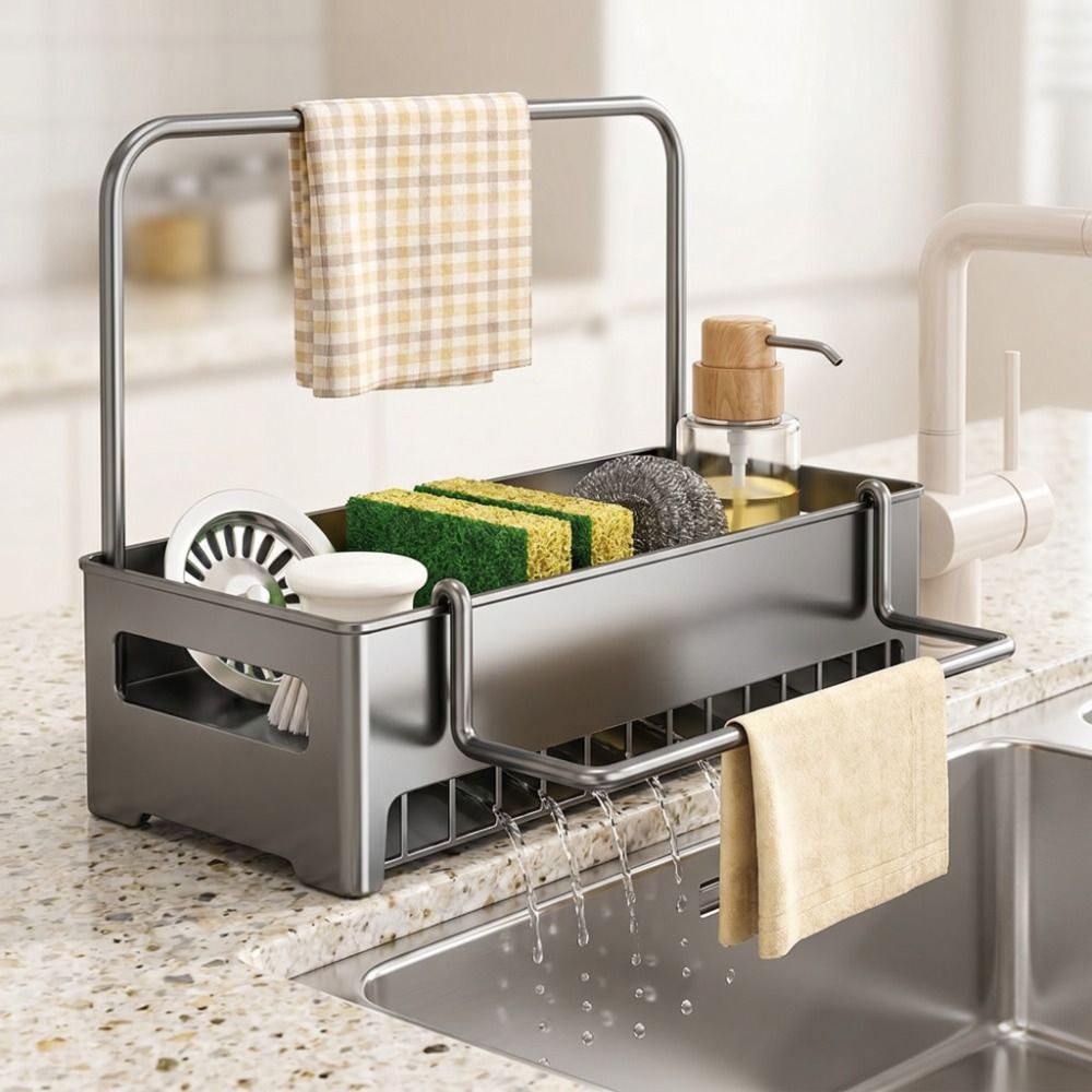 Commercial Kitchen Floor Drain - Estante de Almacenamiento Desmontable para Fregadero