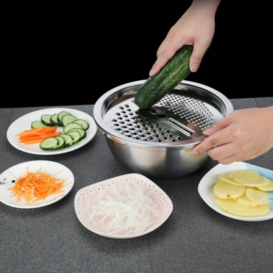 Commercial Kitchen Products - Cortador de verduras multifuncional, plato triturador,