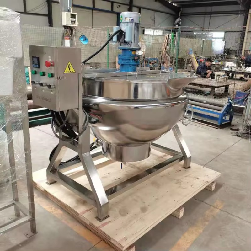 Commercial Kitchen Kettle - Olla de vapor con agitador inclinable,