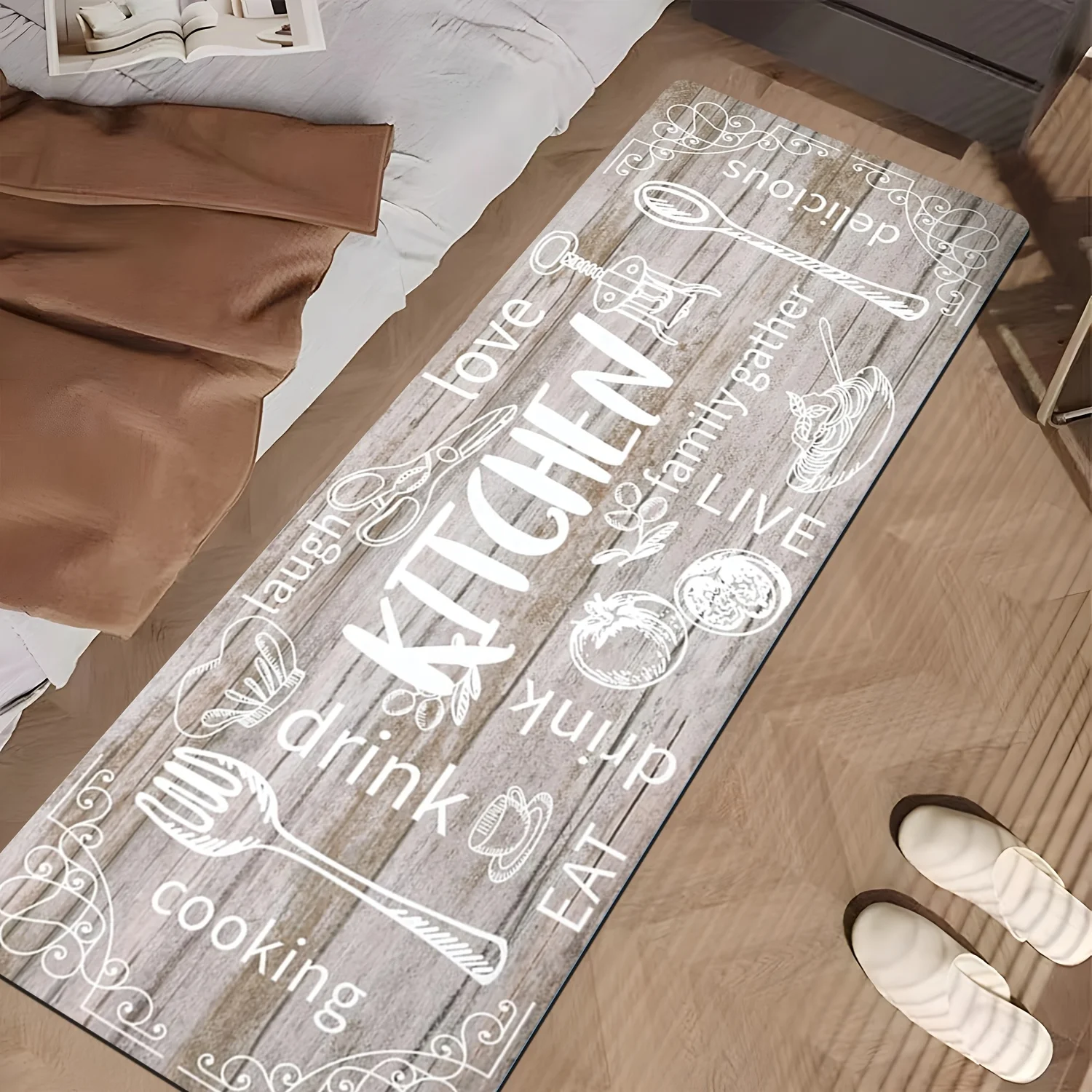 Commercial Kitchen Quotes - Alfombra de Cocina con Estampado de