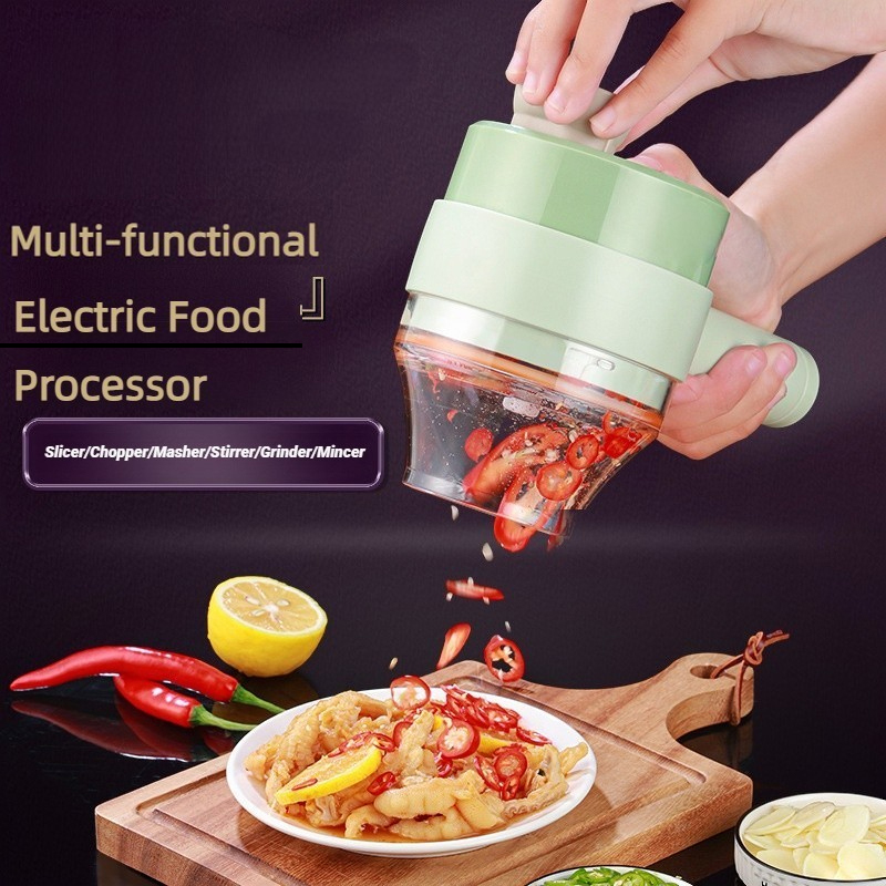 Commercial Kitchen Products - Procesador de alimentos eléctrico inalámbrico, cortador