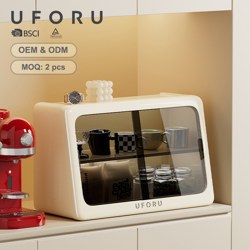 Commercial Kitchen Swing Door - UFORU Caja de Almacenamiento de Tazas