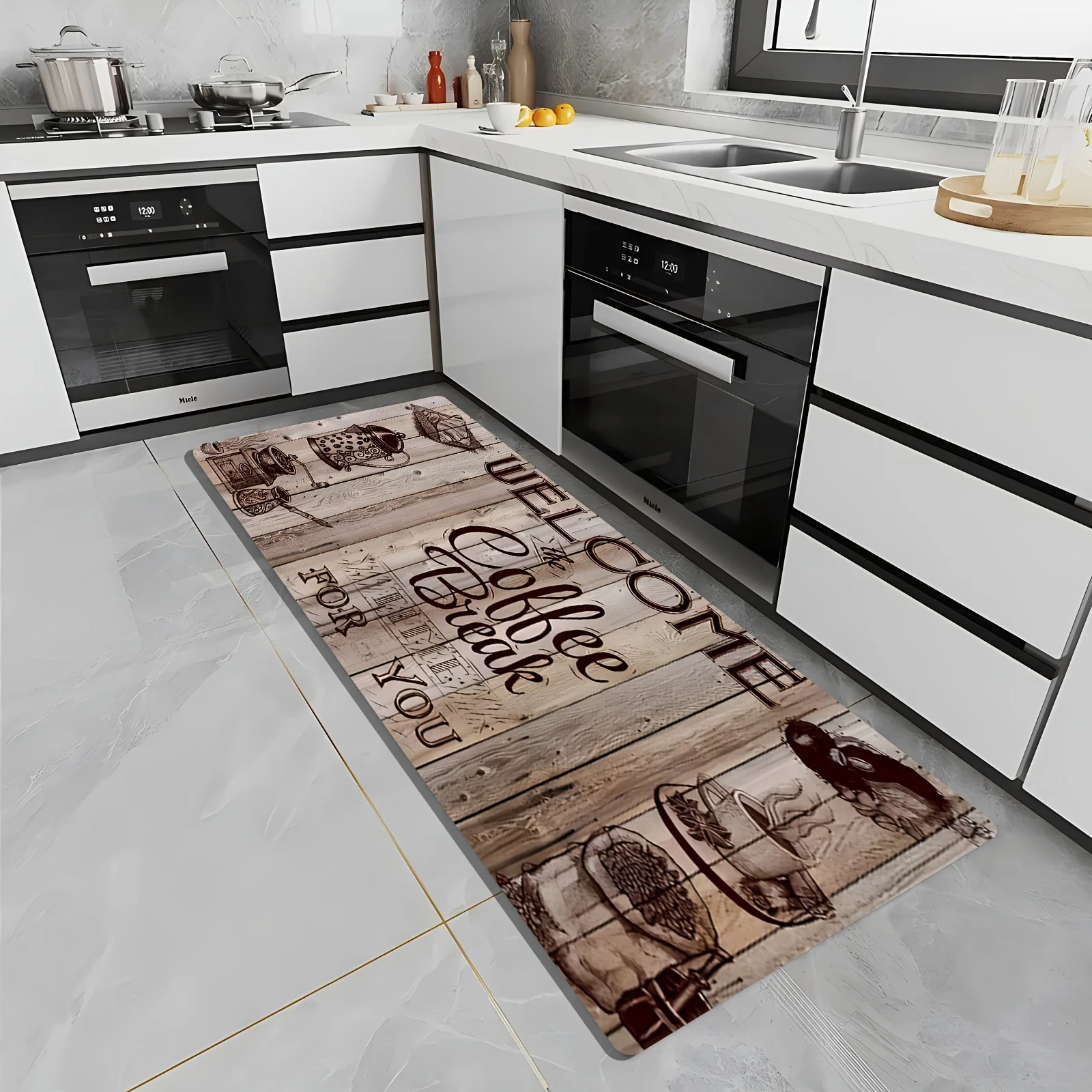 Commercial Kitchen Quotes - Alfombra de cocina con estampado de