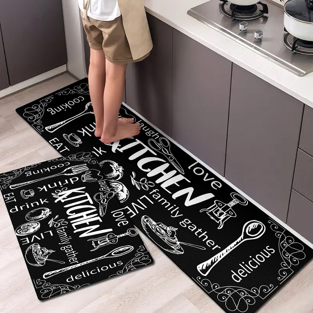 Commercial Kitchen Quotes - Alfombra con cita de vida para