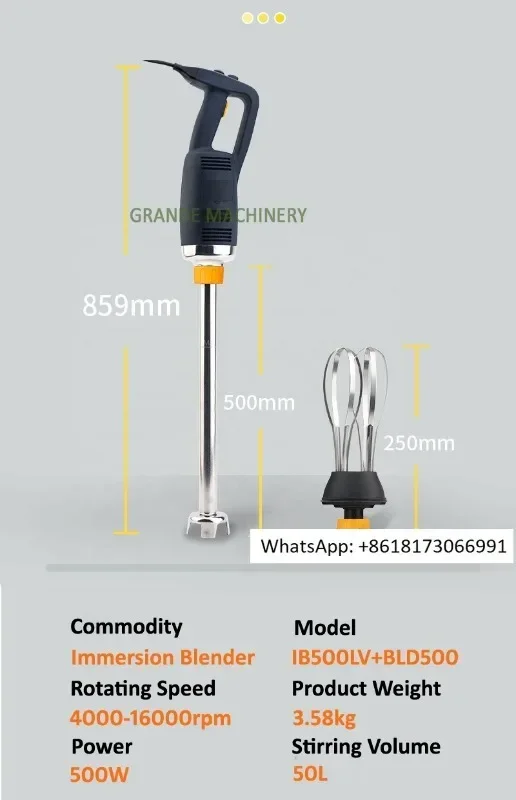 Commercial Blender Heavy Duty - Batidora de inmersión comercial de alta