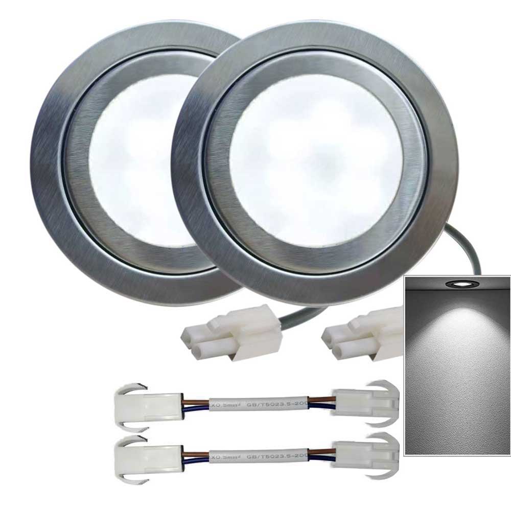 Commercial Kitchen Vent Hood - 2x Bombillas LED de Acero Inoxidable