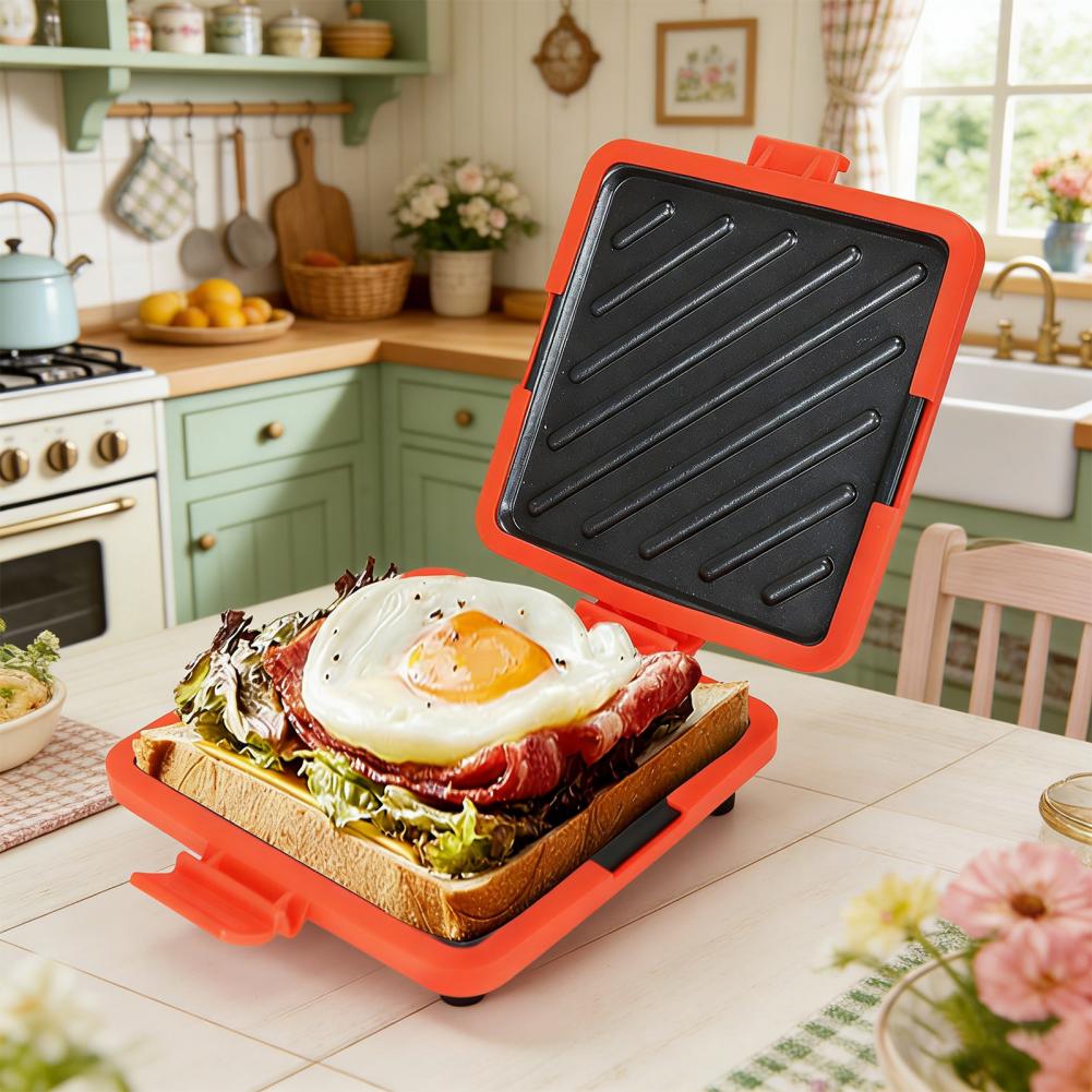 Sandwich Press Panini - Plancha para Sándwiches y Paninis, Apta