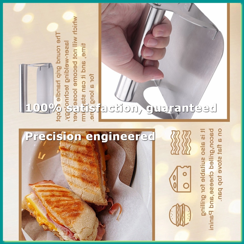 Commercial Kitchen Kitchen - Prensa para carne/bacon de acero inoxidable