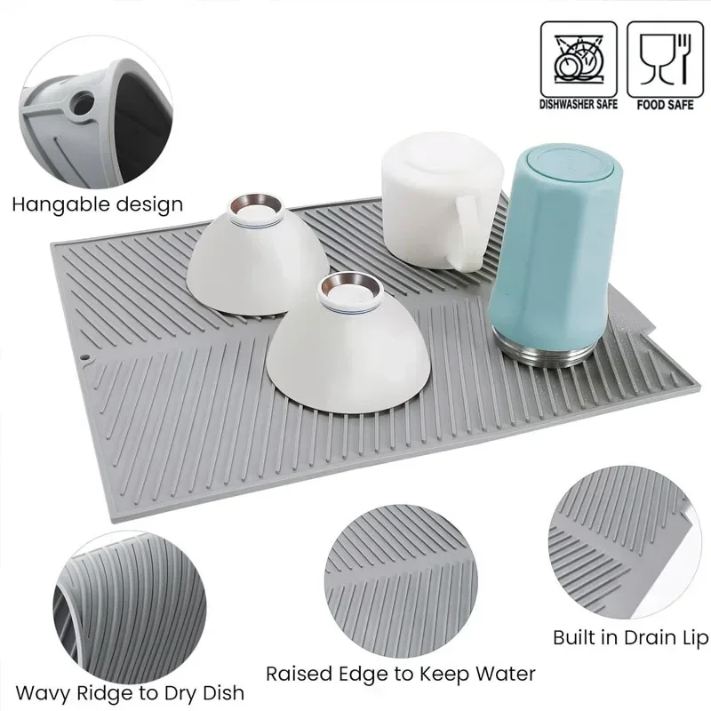 Estera de drenaje de platos de - Commercial Kitchen Floor Drain reseña y precio