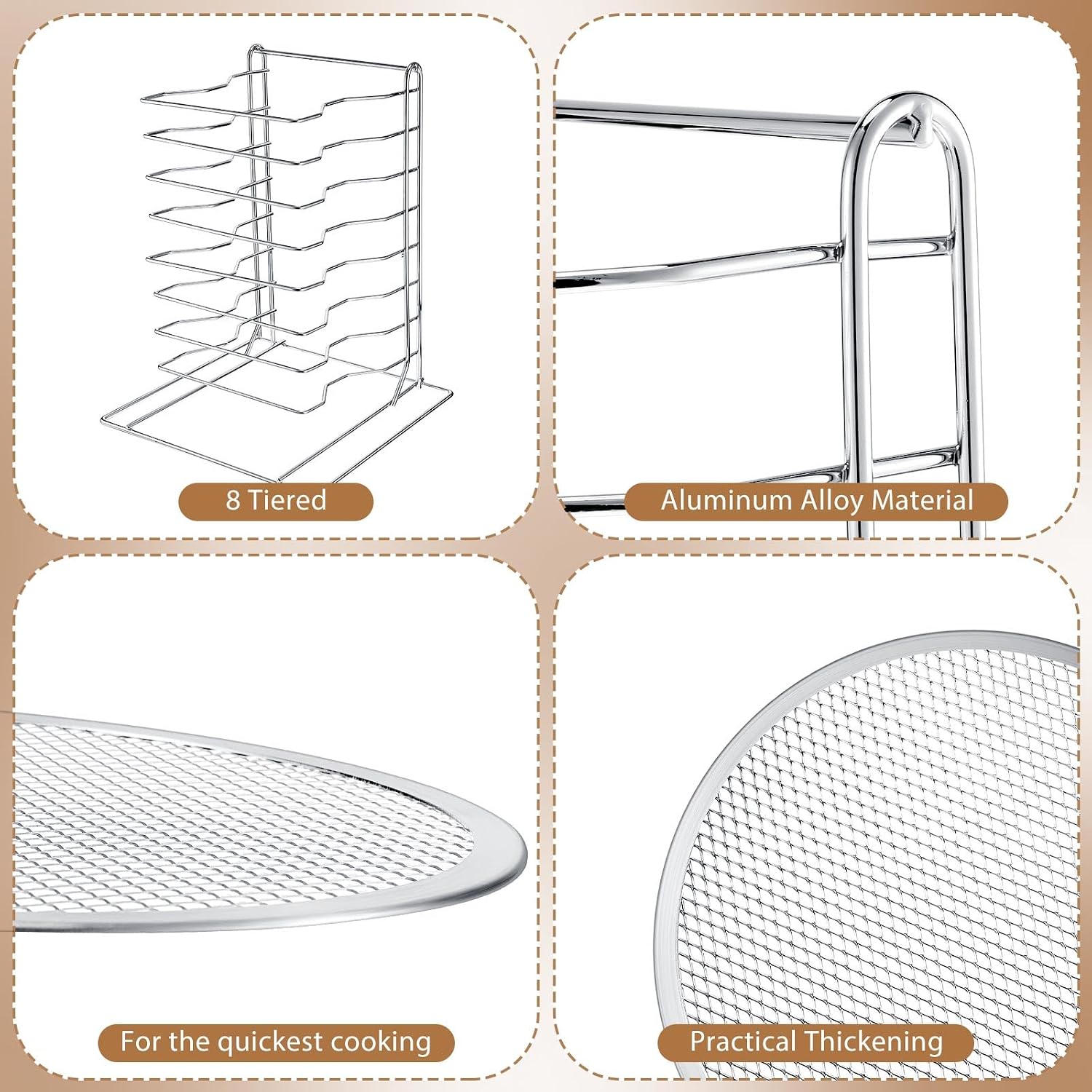 Estante para pizzas de 8 nivel - Commercial Kitchen Set reseña y precio