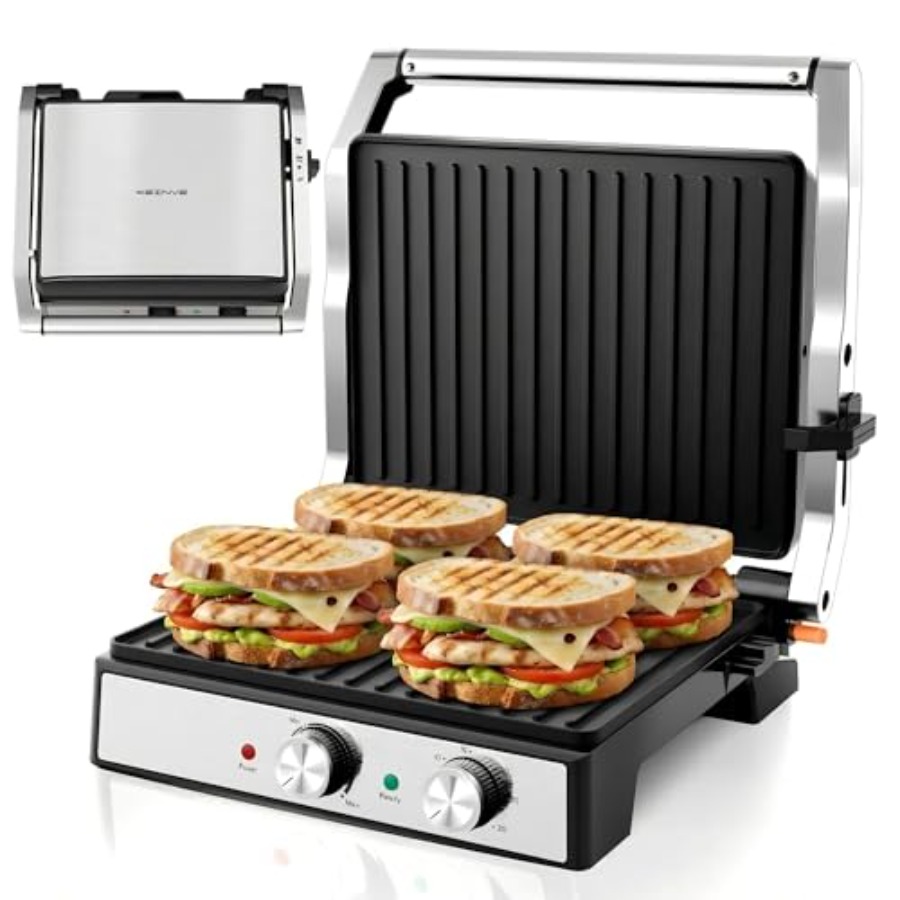 Sandwichera Panini con Ajuste  - Sandwich Press Panini reseña y precio