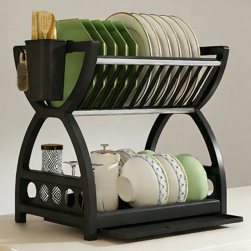 Escurridor de Platos de 2 Nive - Commercial Kitchen Floor Drain reseña y precio