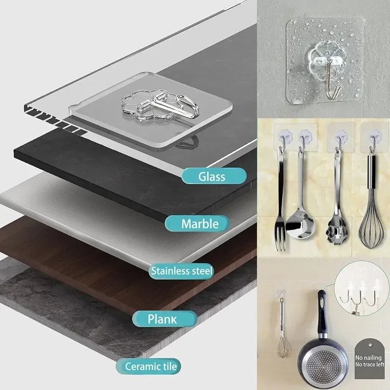Gancho autoadhesivo de PVC de  - Commercial Kitchen Organiser reseña y precio