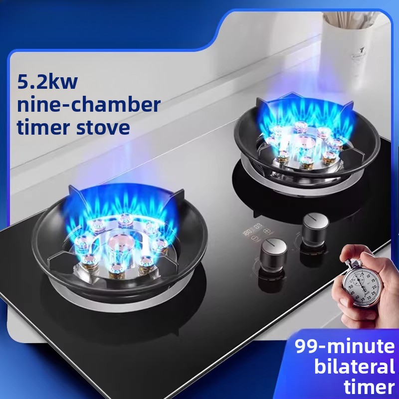 Estufa de gas, de doble quemad - Commercial Kitchen Vent Hood reseña y precio