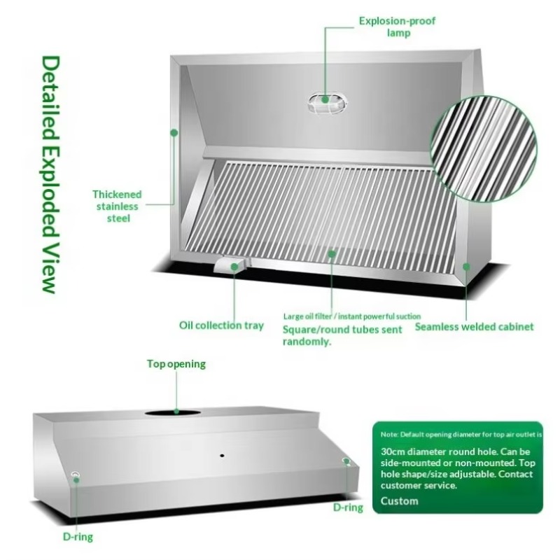 Campana Extractora Comercial P - Commercial Kitchen Kitchen reseña y precio