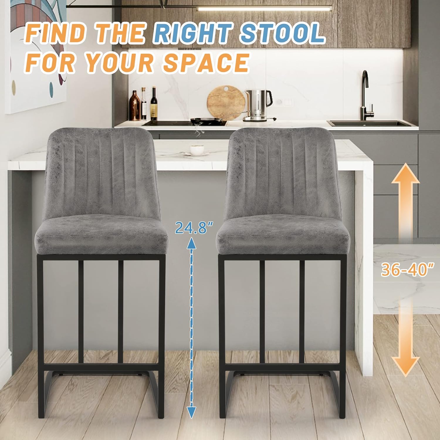 Juego de 4 taburetes de bar de - Commercial Kitchen Set reseña y precio