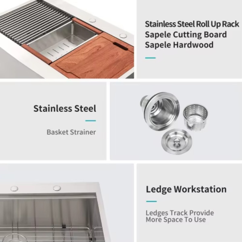 Fregadero de cocina comercial  - Commercial Kitchen Kitchen reseña y precio