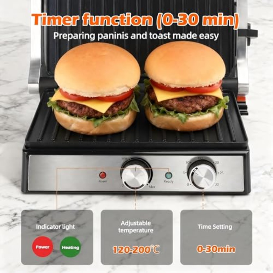 Sandwichera Panini Press con a - Sandwich Press Panini reseña y precio