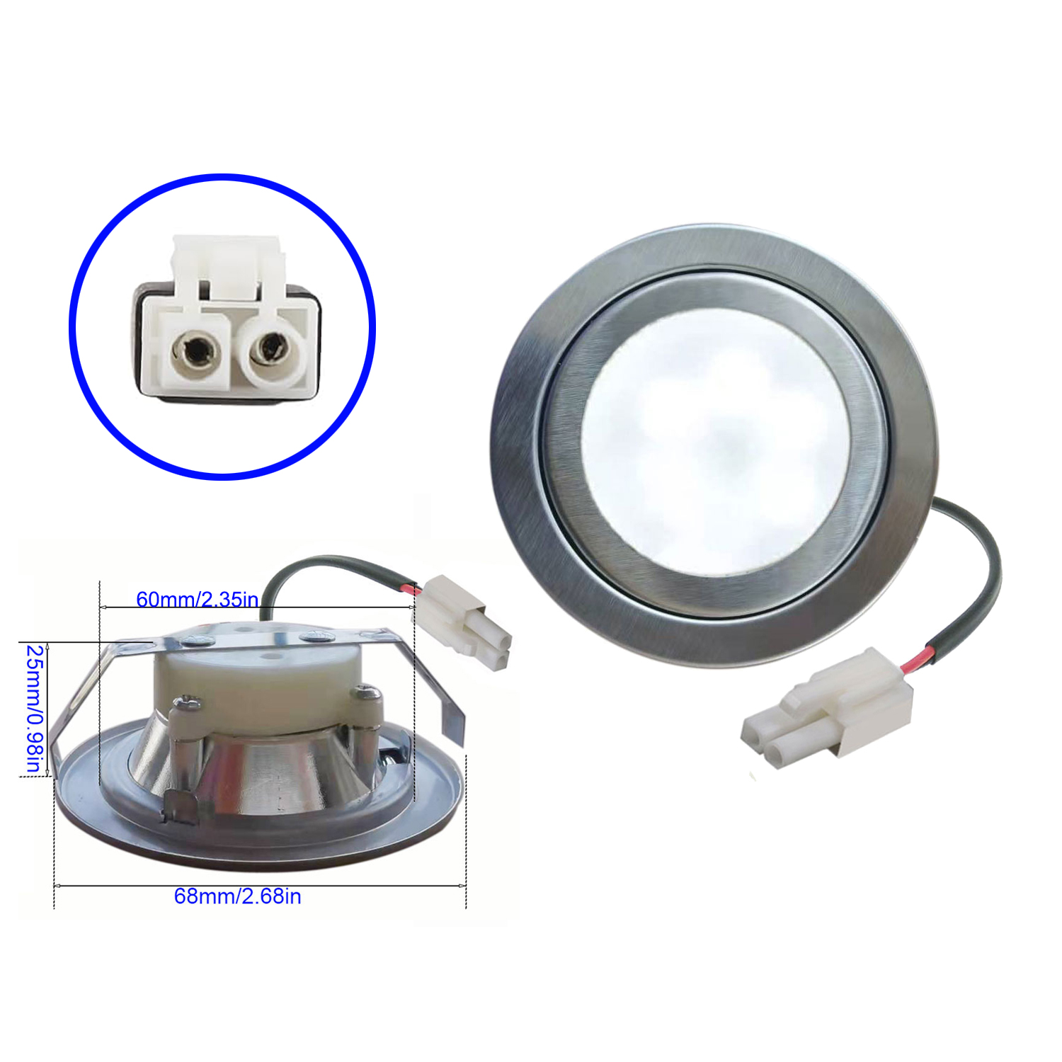 2x Bombillas LED de Acero Inox - Commercial Kitchen Vent Hood reseña y precio