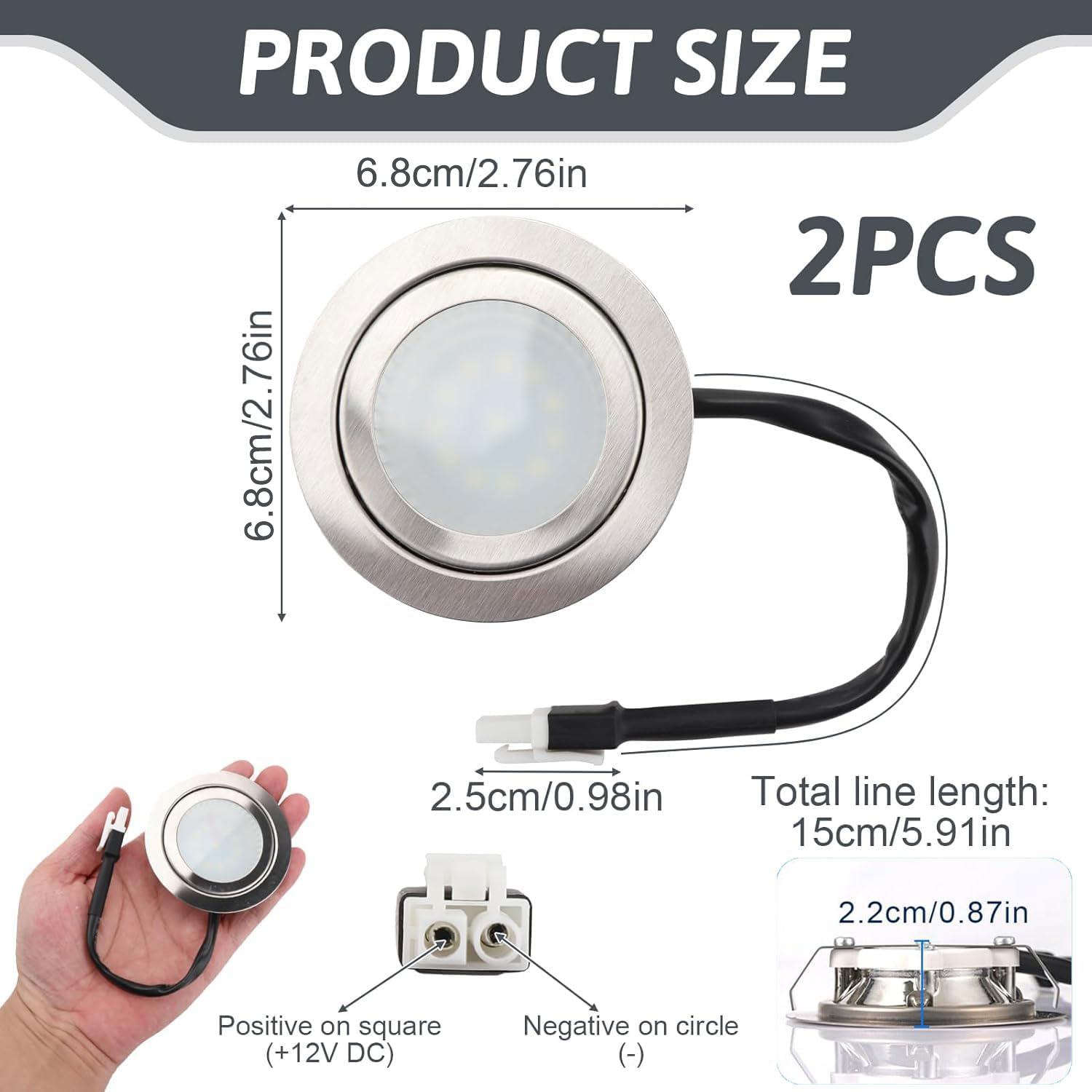 2x Bombillas LED de Acero Inox - Commercial Kitchen Vent Hood reseña y precio