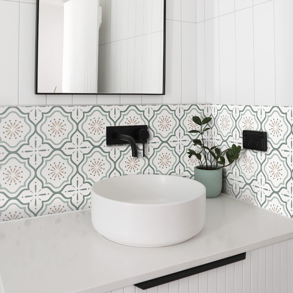 Adhesivo de vinilo impermeable - Commercial Kitchen Tiles reseña y precio