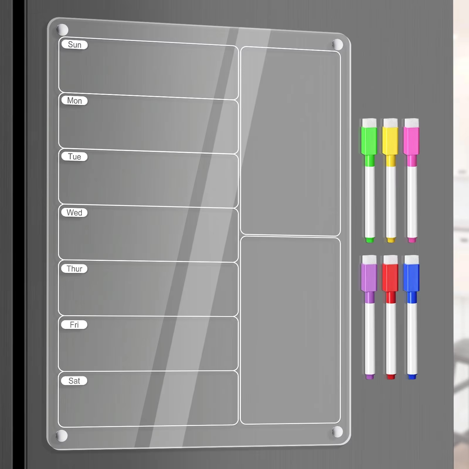 Planificador de comidas acríli - Commercial Kitchen Layout reseña y precio