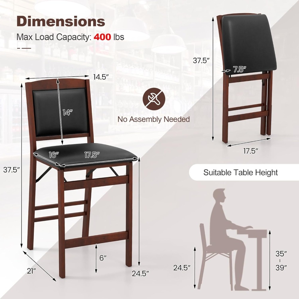 Juego de 2 sillas con altura d - Commercial Kitchen Set reseña y precio
